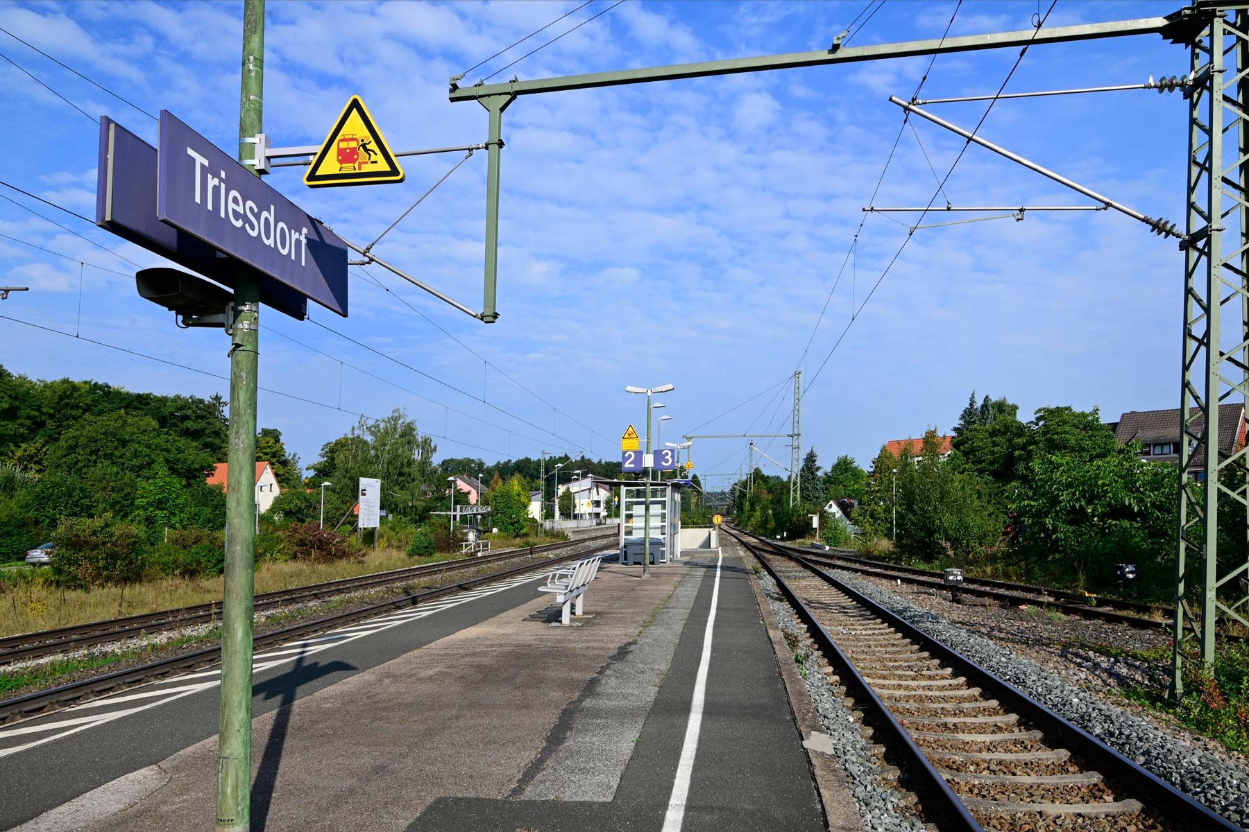 Bahnhof in Triesdorf